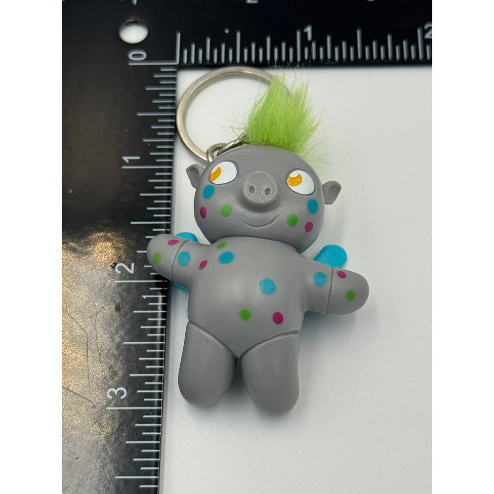 American Heart Association Sprinkles Troll Keychain Gray Polka Dot 14228 AHA
